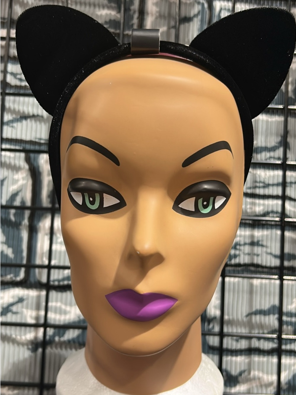 Leg Avenue Black Velvet Cat Ear Headband